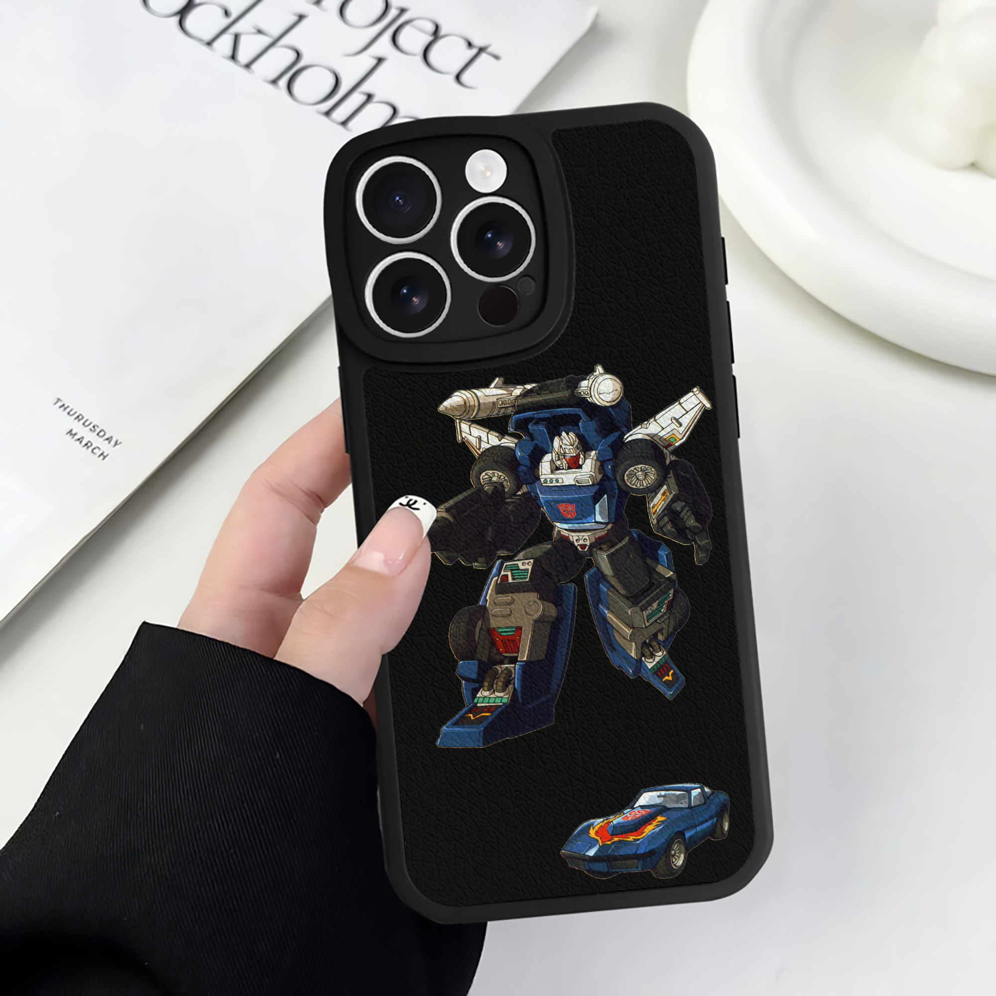 （画像用）  【iPhone 16シリーズ対応】シリコンスマホケース（レザー調） 材質：シリコン